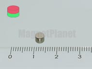 4x3 mm N45 NEODYM m�gnes korong