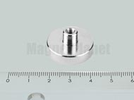 POT-B 25x8 NEODYM r�gz�t� m�gnes menetes h�vellyel