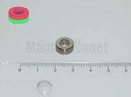10x5/6,8 mm N45 NEODYM m�gnes gy�r�
