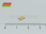 5x4x1 mm N50 NEODYM m�gnes has�b Au